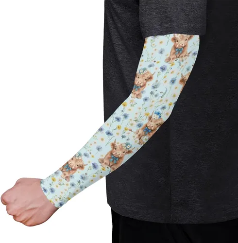 Miniatura 5 de Binienty Mangas de protección solar UV para mujeres y hombres, mangas deportivas refrescantes para golf, correr, ciclismo, senderismo