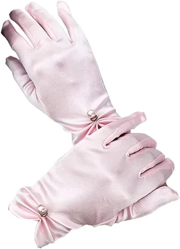 Miniatura 28 de Vestido de novia de satén para mujer, fiesta de ópera, guantes de los años 20, guantes hasta la muñeca