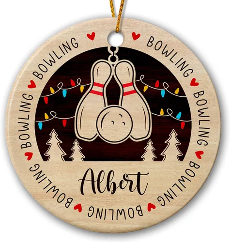 Miniatura 17 de Adorno de golf personalizado, adorno de árbol de Navidad de golfista, regalo de recuerdo, adorno de cerámica de Navidad para golfista, adorno