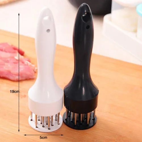 Miniatura 3 de Puscard Profession - Aguja ablandadora de carne con herramientas de cocina de acero inoxidable de 21 pines (negro)