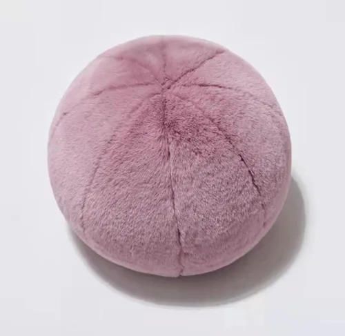 Miniatura 7 de MOJUN Almohada redonda de felpa de 11 pulgadas, almohada decorativa de bola gris, cojín de suelo, almohada de esfera para silla, sofá, dormitorio