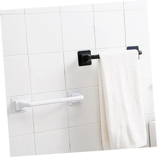 Miniatura 5 de DOITOOL Toallero de plástico resistente, fácil montaje, sin taladro, soporte para toallas de baño para cocina