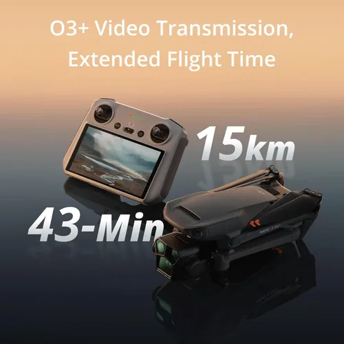 Miniatura 3 de DJI Mavic 3 Pro con DJI RC, dron insignia de triple cámara con cámara Hasselblad CMOS 4/3, tiempo de vuelo de 43 minutos, transmisión de video HD