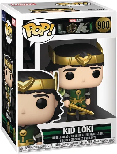 Miniatura 3 de POP Marvel: Loki - Kid Loki con cocodrilo Loki Pop! Figura de vinilo (empaquetado con funda protectora compatible con POP Box), multicolor, 3.75