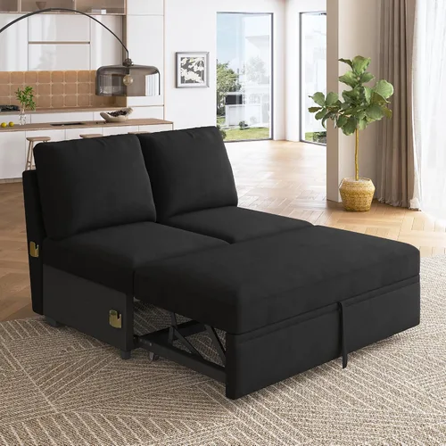 Miniatura 11 de HONBAY - Reposabrazos modulares para sofá cama modular, par de reposabrazos para sofá cama modular, color beige