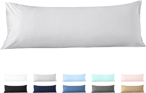 Miniatura 15 de Beddingstar - Funda de almohada con cierre de cremallera, 1 funda de almohada corporal de 500 hilos, 100 % algodón egipcio puro