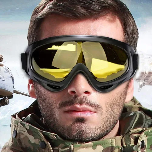 Miniatura 8 de Peicees Paquete de 4 gafas de esquí para mujeres, hombres, niños, deportes de nieve, motocicleta, snowboard