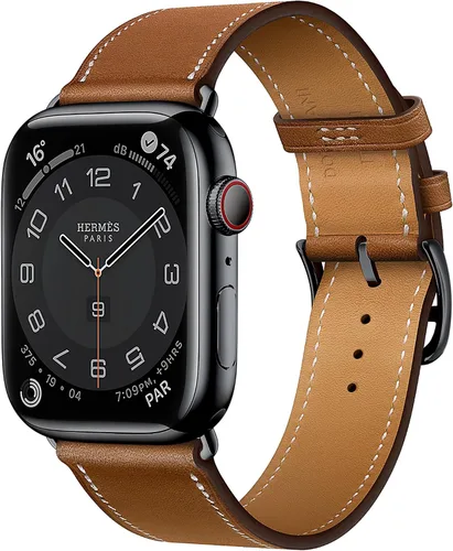 Miniatura 44 de LB1 - Correa de cuero para Apple Watch para mujeres y hombres, SE Ultra 2 de 1.575 in 1.732 in 1.811 in 1.654 in 1.772 in 1.614 in 1.496 in 1.929 in