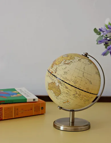 Miniatura 9 de Globo Antiguo Diámetro 5.5 pulgadas / 14cm - Educativo/Geográfico - Mapa en Inglés 5.5" Antiguo