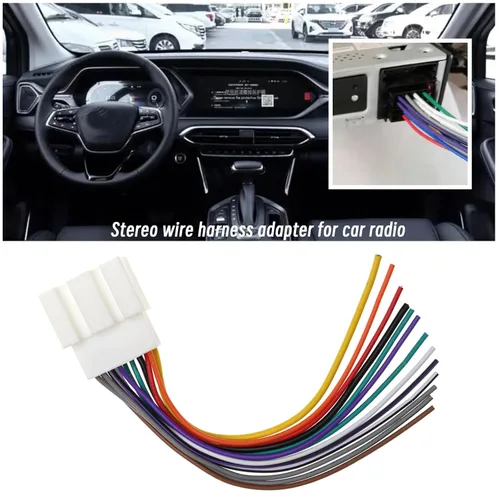 Miniatura 2 de Reemplazo del conector del arnés de cableado de la radio del coche compatible con Ford F150/F250/F350/F450/F550 Adaptador de arnés estéreo