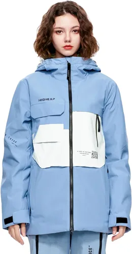 Miniatura 10 de Chaqueta de Esquí Abrigo de Snowboard Nieve Invierno Impermeable Aislada Resistente al Viento Holgada Cálida con Capucha para Hombres Mujeres