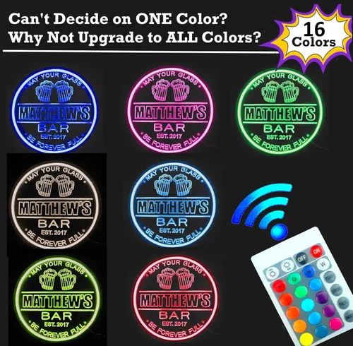 Miniatura 5 de Letreros de neón personalizados para bar y parrilla, letrero LED con nombre personalizado, para el hogar, bar, parrilla, barbacoa, para patio