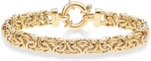 Miniatura 2 de Miabella Pulsera bizantina clásica de plata de ley 925 italiana de 0.354 in para mujer, hecha a mano en Italia