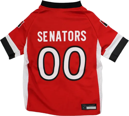 Miniatura 8 de Camiseta NHL Calgary Flames para perros y gatos, talla XL. ¡Deja que tu mascota sea un verdadero fanático de la NHL!