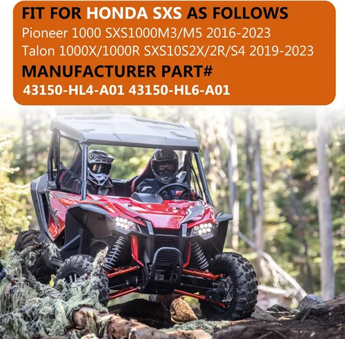 Miniatura 2 de M MATI Juego de pinzas de freno de disco trasera derecha y pastillas sinterizadas para Honda Pioneer 1000 Talon 1000 1000X 1000R SXS1000 2016-2023