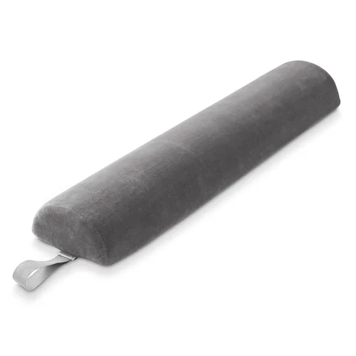 Miniatura 8 de Saloniture Cojín de almohada de mesa de masaje semicircular - 26 x 6 x 3 pulgadas - Negro