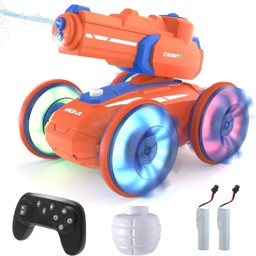 Miniatura 8 de Coche de control remoto 3 en 1, barco a control remoto y pistola de agua, juguete anfibio con pulsera de control de gestos, pistola de chorro