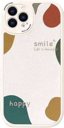 ZEZHOU Funda compatible con iPhone 13 Pro – Bonito diseño de patrón para mujeres, hombres y niñas, a la moda, suave piel de cordero flexible,