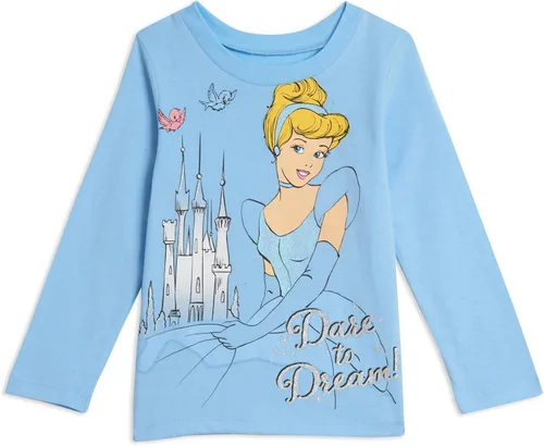 Miniatura 3 de Disney Princess Ariel Cenicienta Belle - Paquete de 3 camisetas de bebé a niño grande