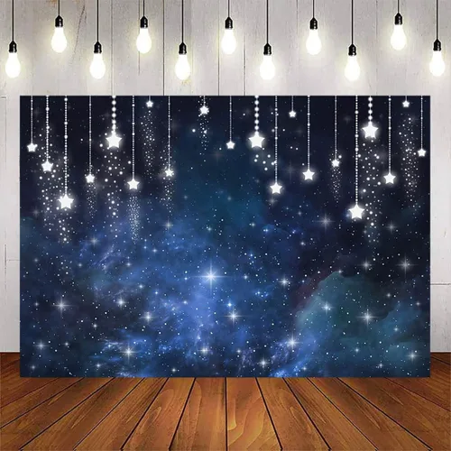 Miniatura 2 de Avezano Telones de fondo de cielo nocturno estrellado bajo las estrellas, fondo de fiesta de graduación, universo, tema espacial, telón de fondo