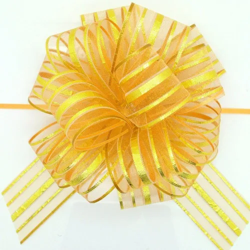 Miniatura 7 de FQTANJU Lazo decorativo, grande, organza, 6 pulgadas, 5 piezas (blanco)