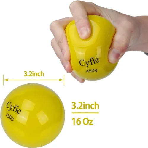 Miniatura 3 de Cyfie Pelotas de béisbol con peso para entrenamiento de bateo, pelotas pesadas para práctica de bateo, pelotas de sóftbol ponderadas