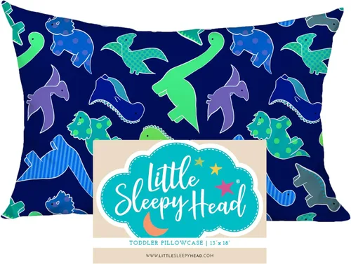 Miniatura 29 de Little Sleepy Head Funda de almohada para niños pequeños, 100% algodón y funda de almohada hipoalergénica para almohada de niños pequeños, funda