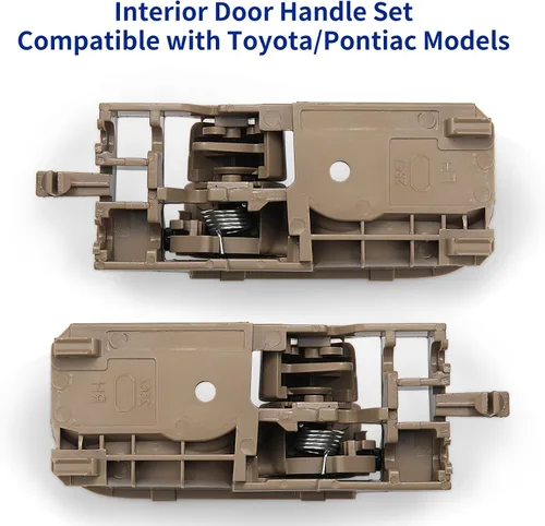 Miniatura 2 de Juego de Manijas de Puerta Interior Compatible con Toyota Corolla 2003-2008, Toyota Tacoma 2005-2015, Pontiac Vibe 2003-2008, Delantera o Trasera