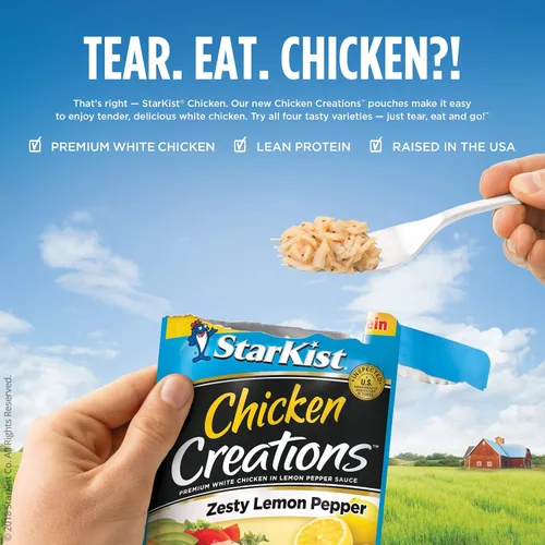 Miniatura 149 de StarKist Chicken Creations BOLD - Bolsa estilo búfalo (5 onzas, 12 unidades) Carne blanca totalmente cocida con alto contenido de proteínas, sin