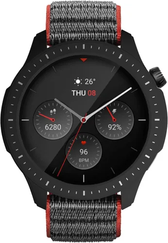 Miniatura 4 de Funda protectora para Amazfit GTR 4, a prueba de golpes, duradera, de policarbonato duro, accesorios para Amazfit GTR 4 Smartwatch (negro y blanco)