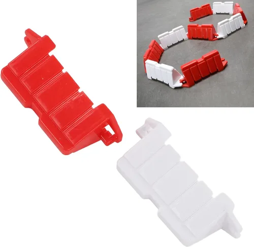 Miniatura 2 de RiToEasysports Barrera de carretera a control remoto, 120 unidades, control remoto de barreras de carretera RC Drift Race Road Barrier RC Drifting