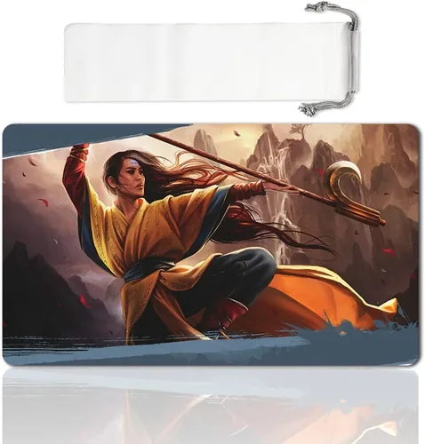 Miniatura 13 de Juego de mesa MTG Playmat Games Tamaño 60X35 cm CCG Compatible para MTG CCG RPG Juego de cartas coleccionables (Ajani Steadfast)
