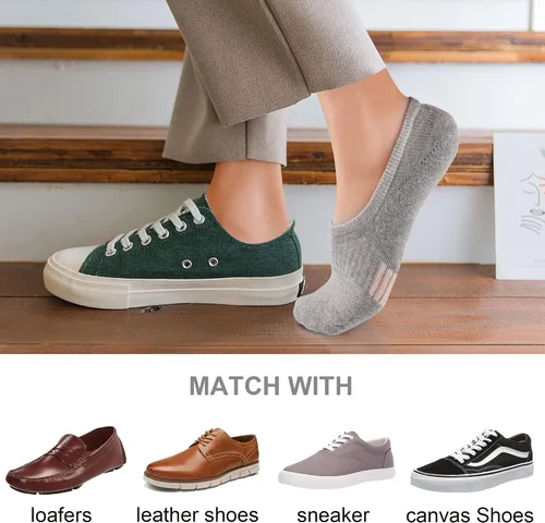 Miniatura 6 de Gonii Calcetines deportivos invisibles para mujer, calcetines tobilleros acolchados para correr, corte bajo, 5-8 pares
