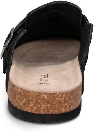 Miniatura 4 de TF STAR Unisex Soft Footbed Clog Cow Suede Leather Clogs, Cork Clogs Shoes for Women Men