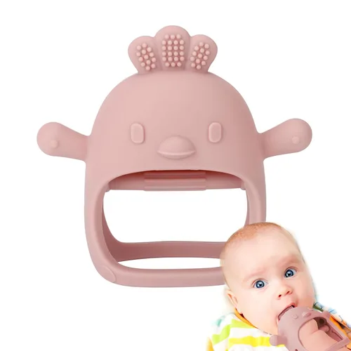 Miniatura 9 de Socub Juguetes de dentición de silicona para bebés de 3-6 y 6-12 meses, guante de dentición de silicona anti-caída sin BPA, juguetes para masticar