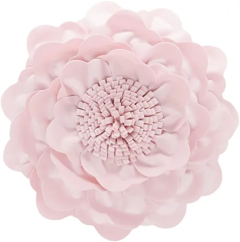 Miniatura 24 de JWH Funda de Almohada con Flores en Relieve Decorativa Floral Cojín Redondo Hecho a Mano para Casa Cama Sofá, 14 Pulgadas, Gris Morado