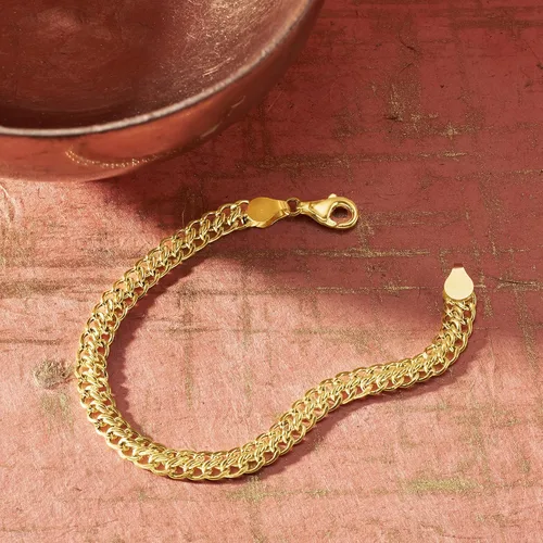 Miniatura 3 de Ross-Simons Italian 18kt Yellow Gold Flat-Link Chain Bracelet