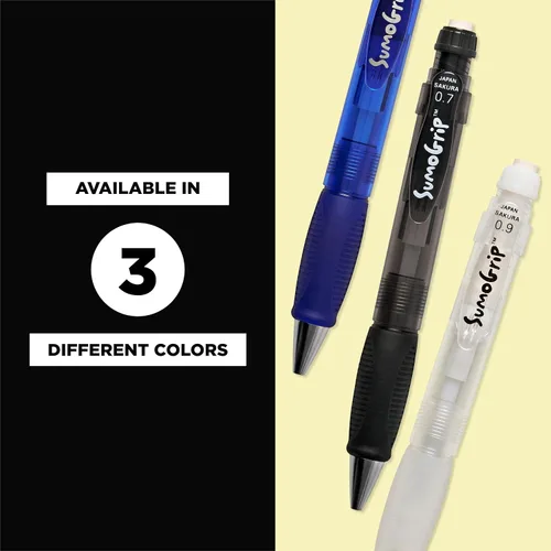 Miniatura 6 de SAKURA 50282 Sumo-Grip, pluma de 0,5 mm con borrador, azul claro Azul transparente