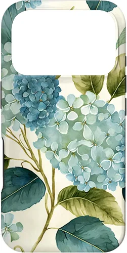 Miniatura 29 de Watercolor Shabby Chic Blue Hydrangeas Flower Case for iPhone 17