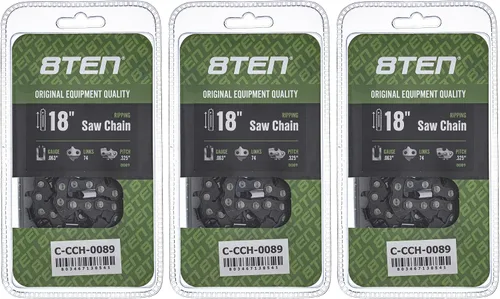 Miniatura 33 de 8TEN Cadena de motosierra semi cincel de 6 pulgadas .050 1/4 42 DL para Worx WG320 Black & Decker LLP120 (paquete de 3)