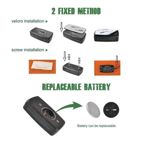Miniatura 6 de Yooreal Medidor de horas, tacómetro, medidor de temperatura del motor, alerta de temperatura, apagado del usuario, sonda de temperatura extraíble