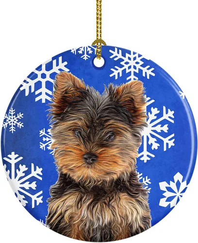 Miniatura 97 de Caroline's Treasures Cavalier Spaniel - Adorno de cerámica para colgar en el árbol de Navidad, para el hogar, Navidad, fiestas, regalo, 3 pulgadas
