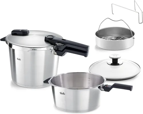 Miniatura 18 de Fissler Vitavit - Olla a presión prémium con inserto de vapor, 3.7 cuartos de galón Acero inoxidable