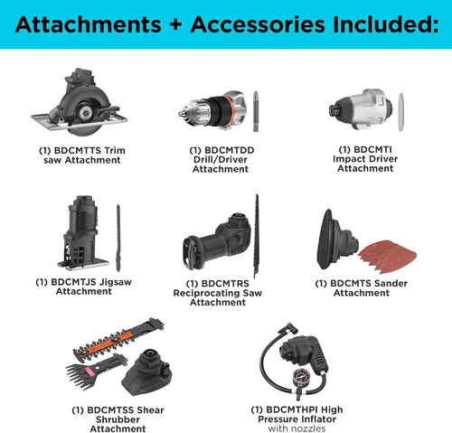 Miniatura 2 de BLACK+DECKER MATRIX - Kit de herramientas eléctricas de 20 V MAX, incluye taladro inalámbrico, 12 accesorios y estuche de almacenamiento