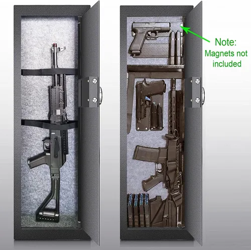 Miniatura 3 de Caja fuerte de seguridad biométrica oculta con huella dactilar - Caja fuerte empotrable en pared entre montantes, perfecta para hogar/oficina/hotel