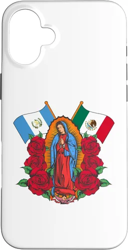 Miniatura 23 de Funda para iPhone 13 Pro Max Virgen de Guadalupe con bandera de Guatemala y México