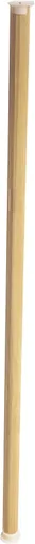 Miniatura 2 de Barra de armario para colgar ropa, poste de armario de madera de 3 pies, barra de armario resistente de 1-3/8 pulgadas de grosor con soportes