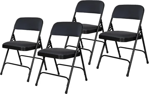 Miniatura 17 de OEF Furnishings Serie OEF2200 - Sillas plegables de doble bisagra acolchadas de tela de alta calidad para servicio pesado