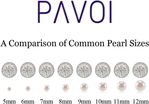 Miniatura 3 de PAVOI Collar redondo de plata de ley con perlas de concha de imitación blanca Gargantilla de perlas Joyería para mujer
