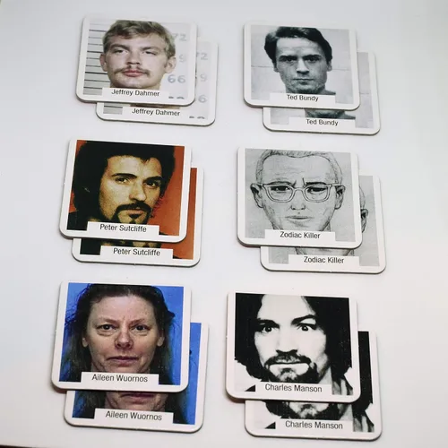Miniatura 3 de Kulturmeister - Notorious Serial Killers Memory Match Game - Tema del asesino en serie